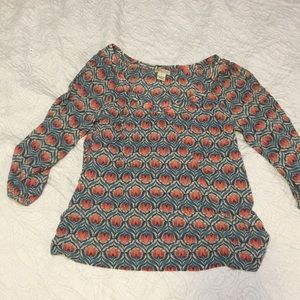 Lotus Flower Blouse by Lucky Brand